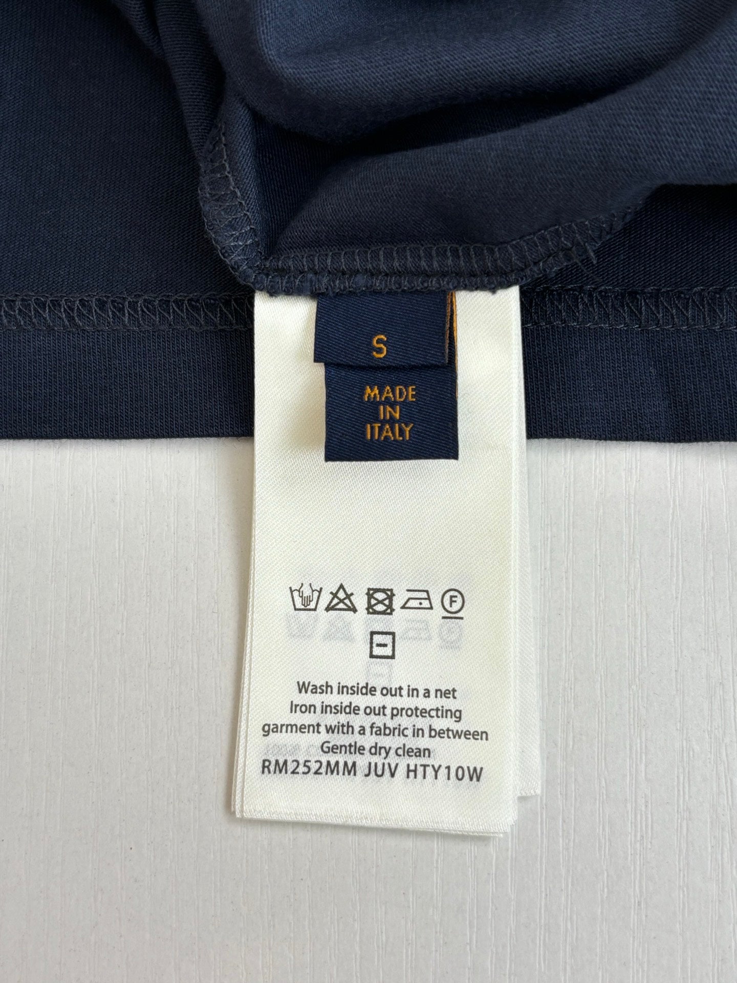 260610 New top-quality denim patch-stripped and embroidered short-sleeved T-shirt