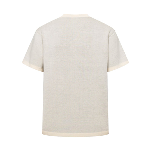 260610 New top-quality series lettered jacquard knitted T-shirt