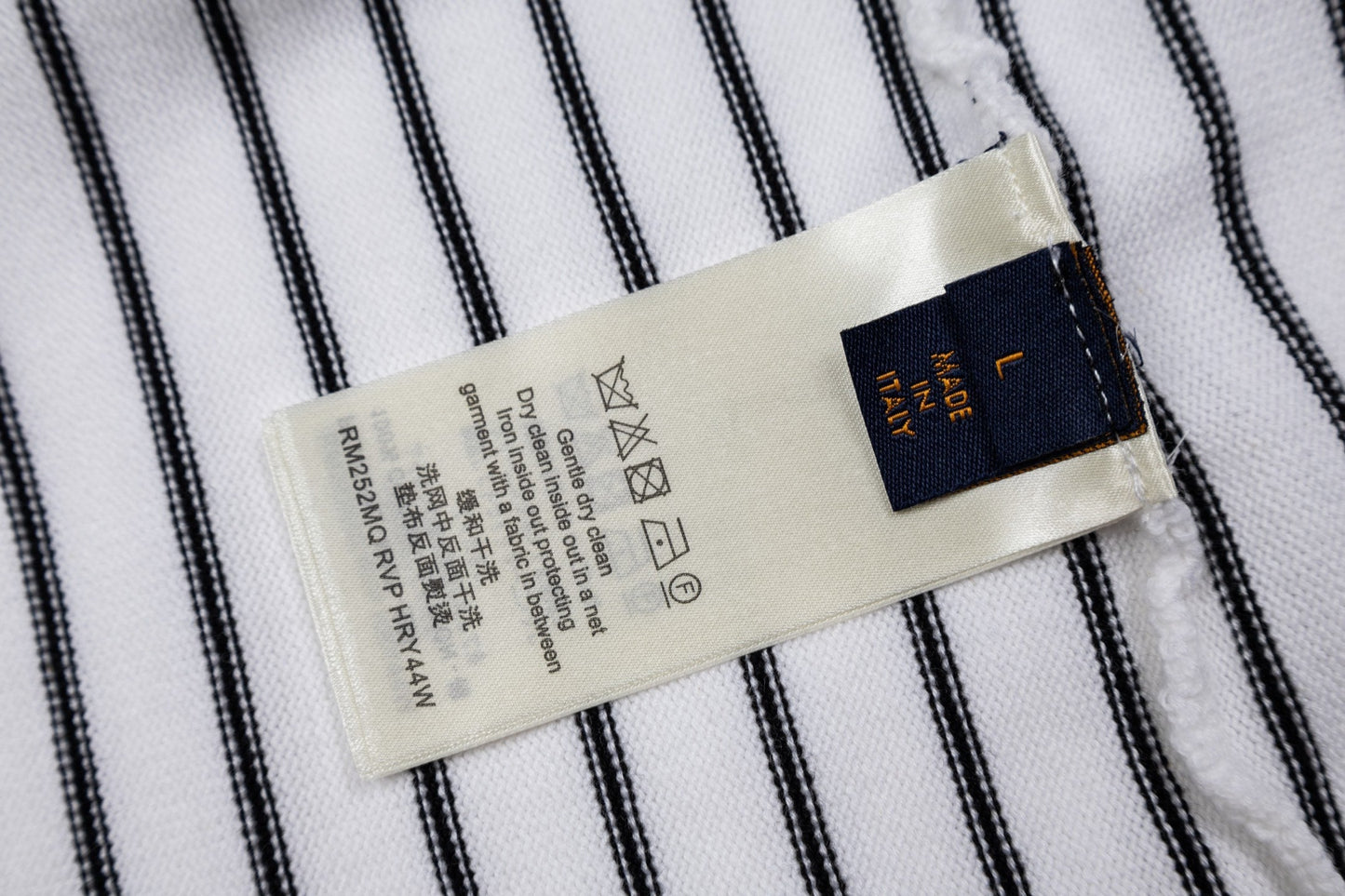 260610 New high-quality lettered badge striped multi-color knitted Polo shirt