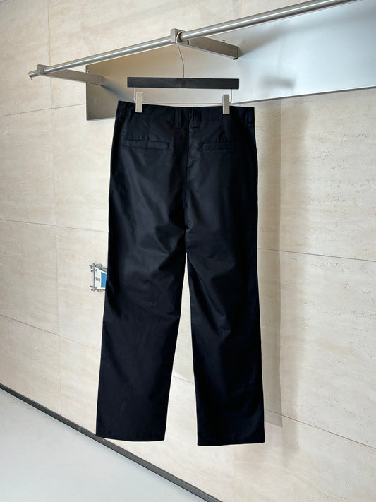 260701 High-quality new lettered crown logo printed twill pants set in straight fit