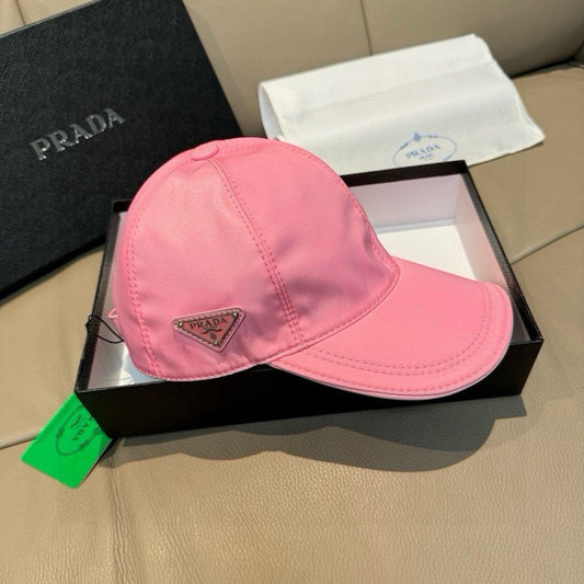 260724 New canvas fabric triangular logo baseball cap