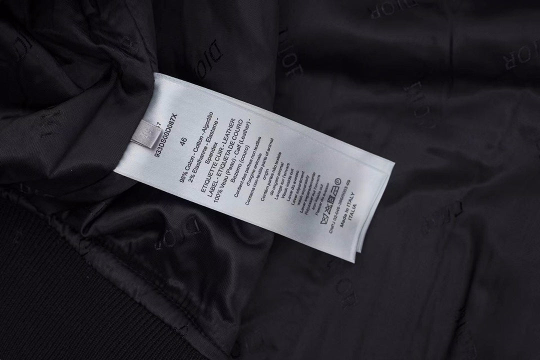 260813 New high-quality embroidered lettering cotton-padded pilot jacket coat