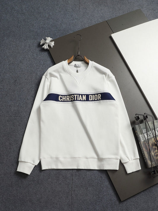 260813 New high-quality classic embroidery patchwork casual round-neck hoodie