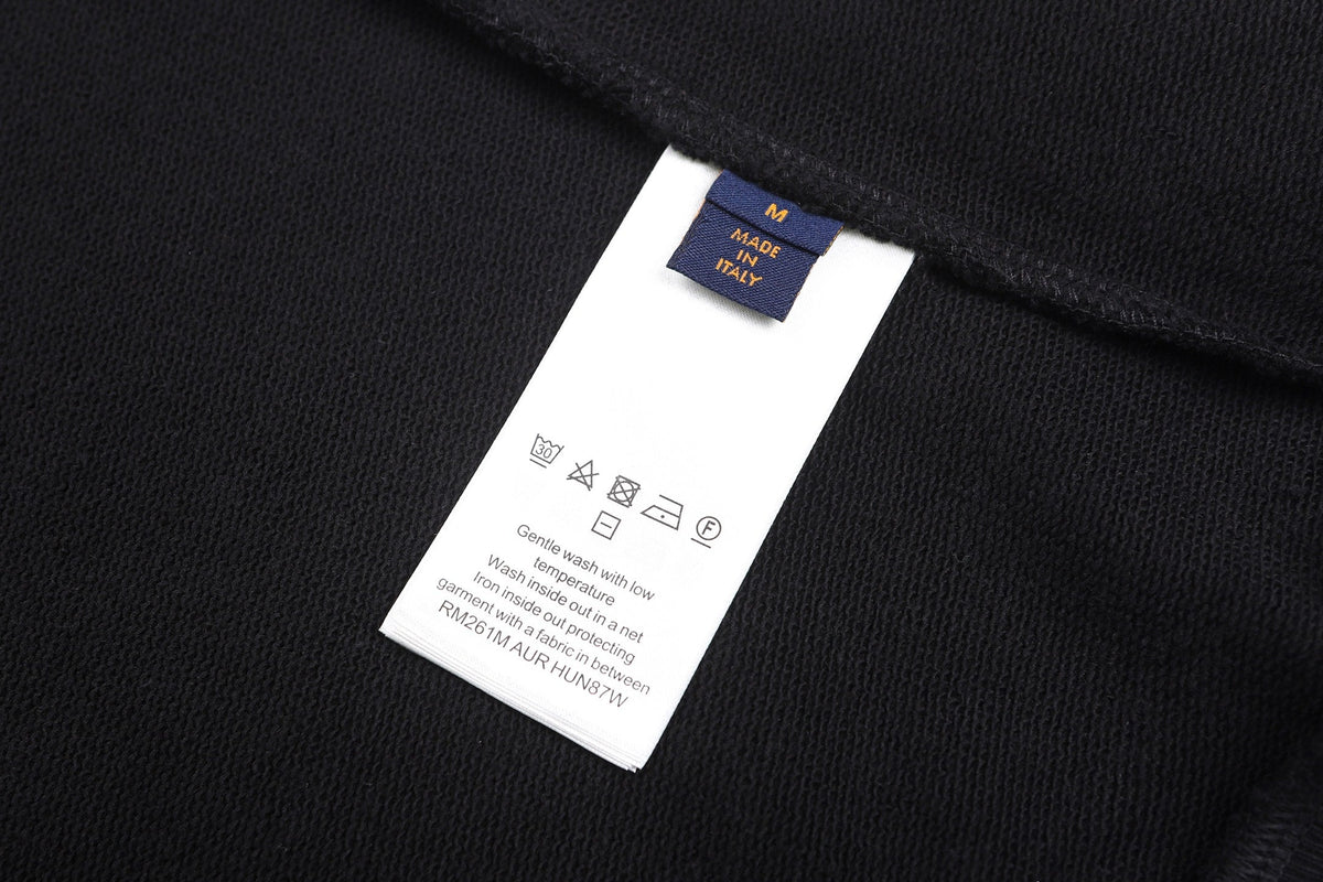 260901 New high-quality plush-printed logo long-sleeved hoodie