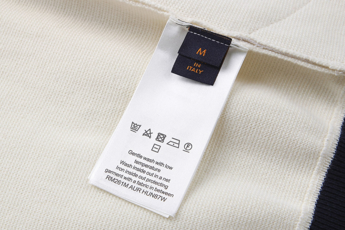 260901 New high-quality embroidered logo blend knit sports shirt