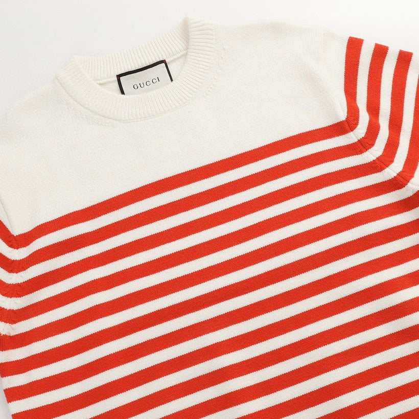 260910 New high-quality classic striped soft sweater