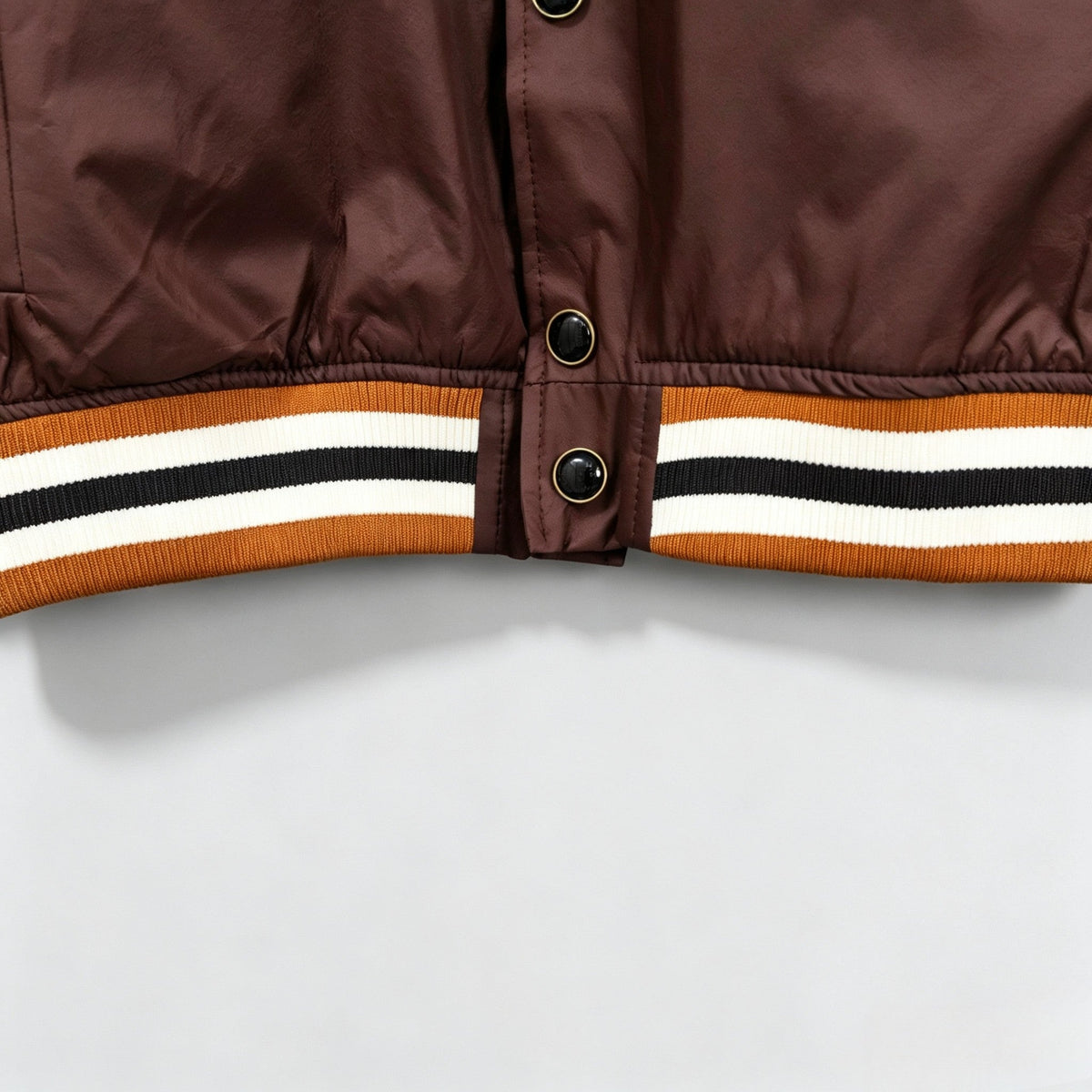260910 New high-quality brown vintage baseball jacket