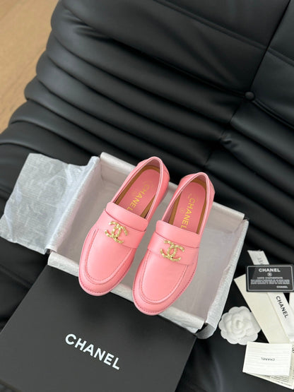 0528 24S new double C buckle Mary Jane loafers