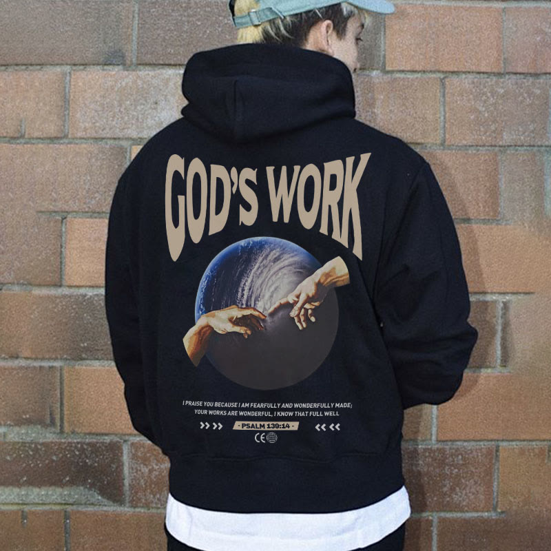 Psalm 139:14 Print Hoodie