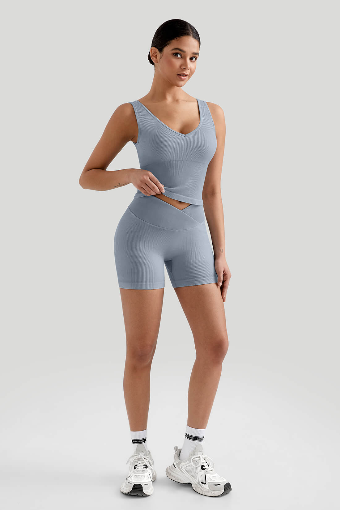 Tummy Control V Waist Short Set