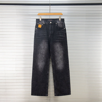260421 New high-quality classic durable suede leather brand jeans