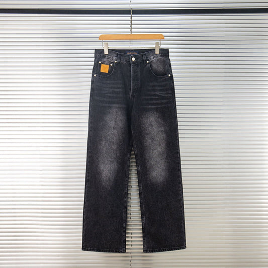 260421 New high-quality classic durable suede leather brand jeans