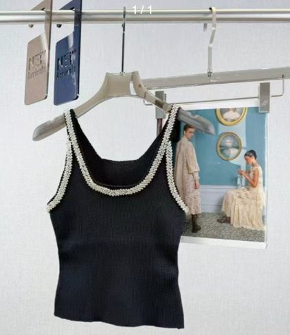 260315 New spring-autumn soft diamond-encrusted decorative vest