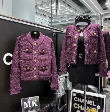 260315 New autumn-style thick knitted chic sweater coat