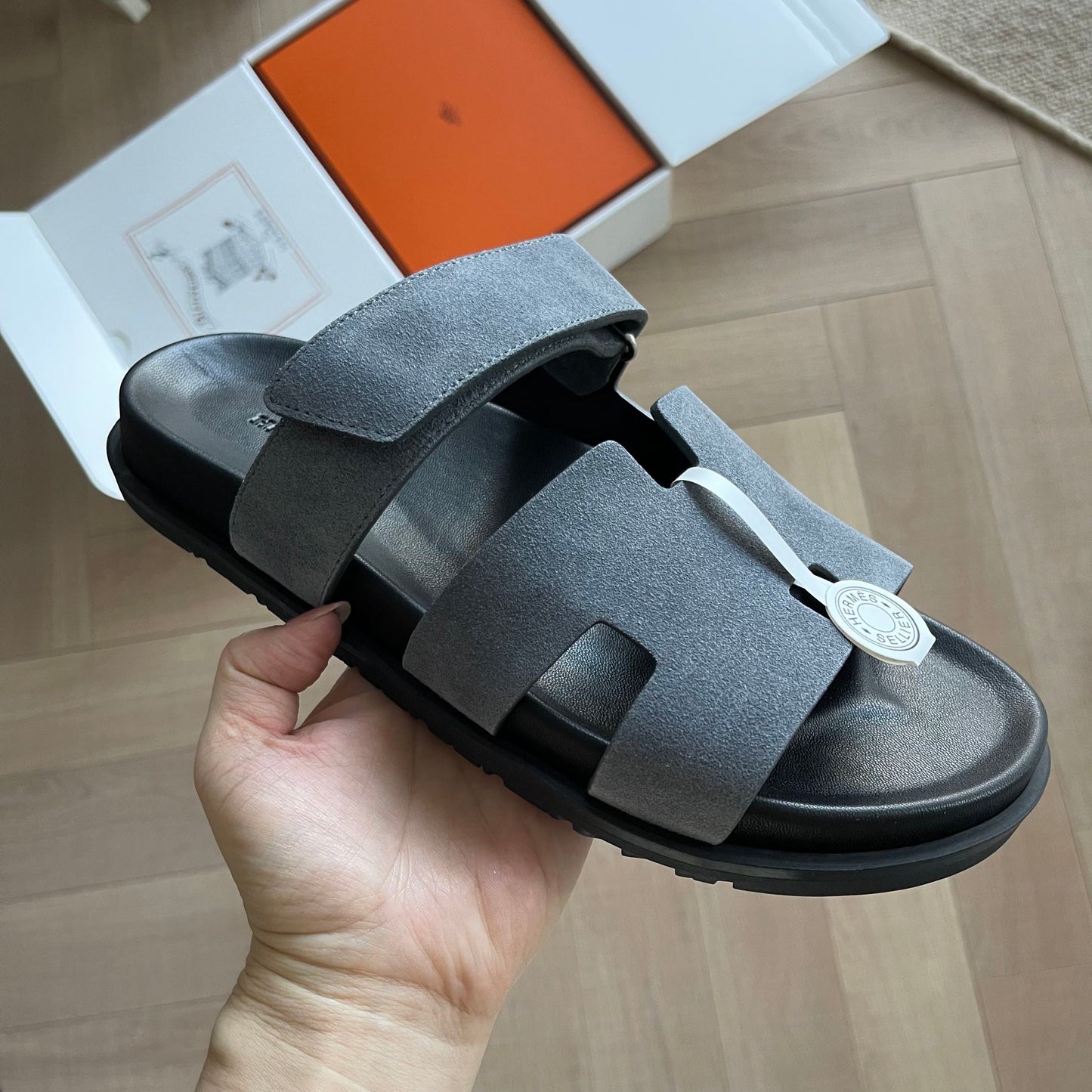 0425 The latest summer calfskin functional sandals