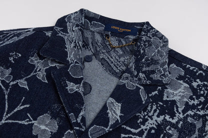 0617 New denim short-sleeved shirt