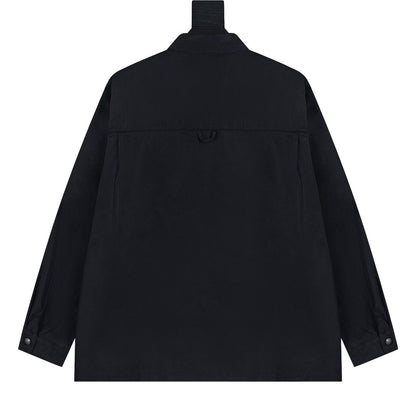 0717 A classic must-have minimalist shirt jacket