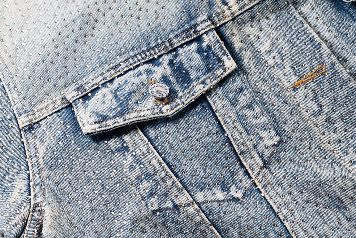 0717 New heavy craft whole pressed drill denim jacket