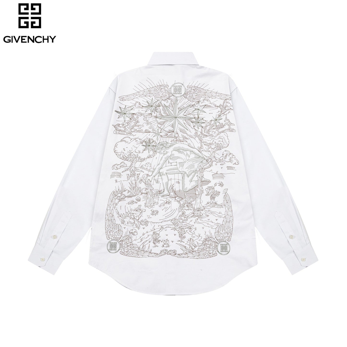 0717 The latest back intricate embroidery craft shirt jacket