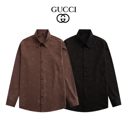 0808 New silk skin-friendly long-sleeved shirt