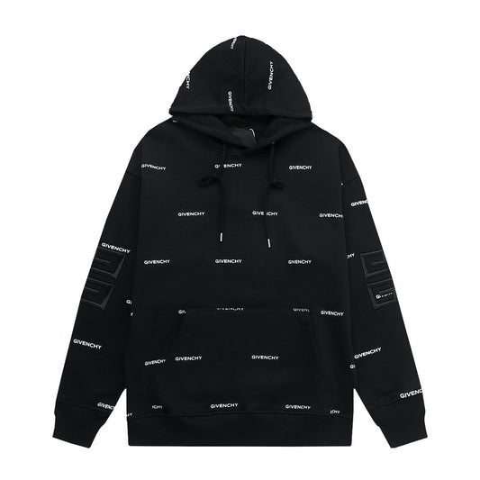 0818 New fall/winter print all-in-one hoodie