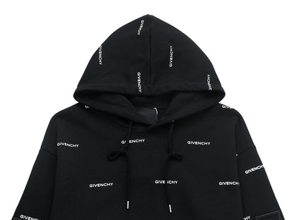 0818 New fall/winter print all-in-one hoodie