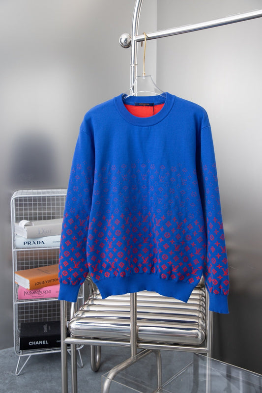 0818 New autumn and winter color matching sweater