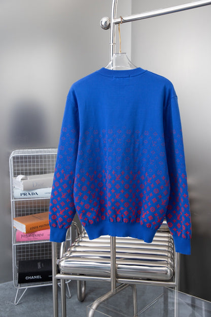 0818 New autumn and winter color matching sweater