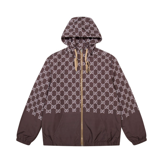 0906 New zippered printed jacket