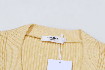 0909 Jacquard wool knit cardigan sweater