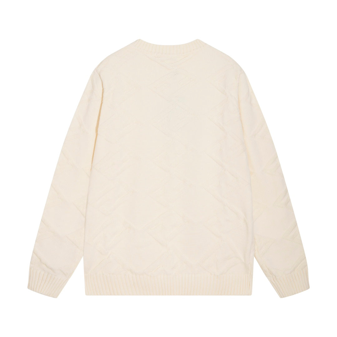 0909 Crew-neck wool knit sweater