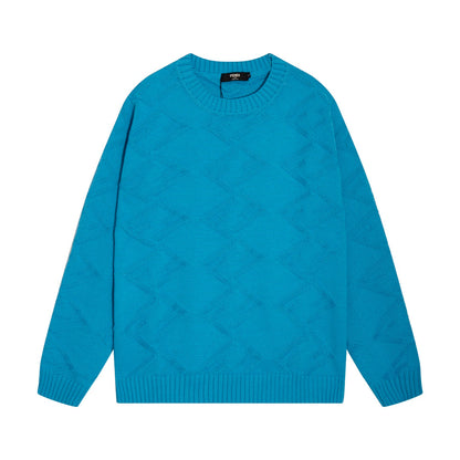 0909 Crew-neck wool knit sweater