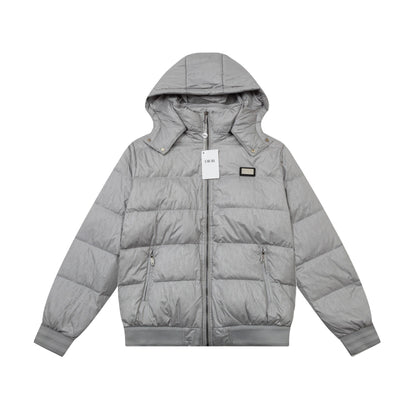 0909 New hat detachable down coat