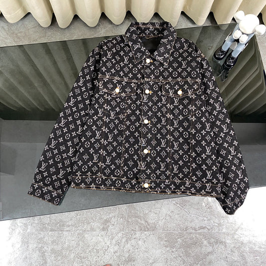 0916 Denim rough jacquard jacket