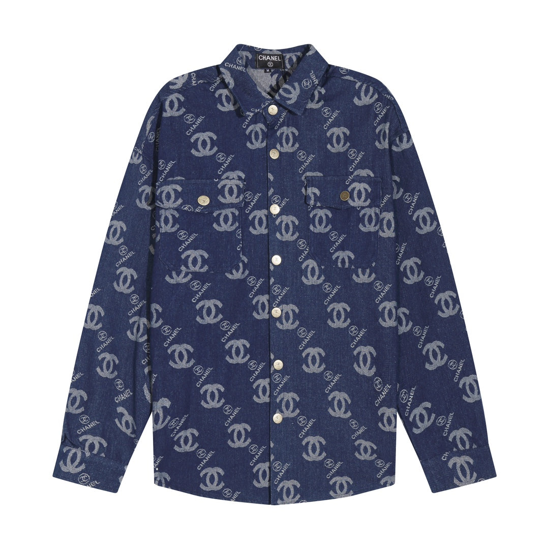 1007 Classic full print denim jacket