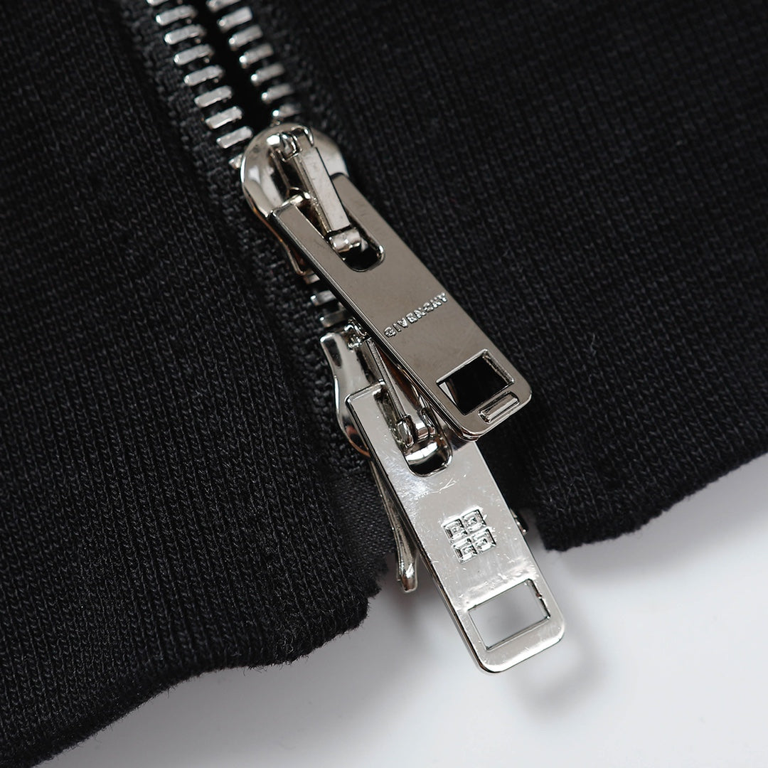 1014 Featured metal lock zipper hoodie