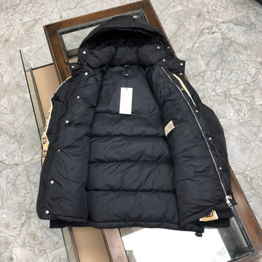 1021 New reflective ribbon down jacket