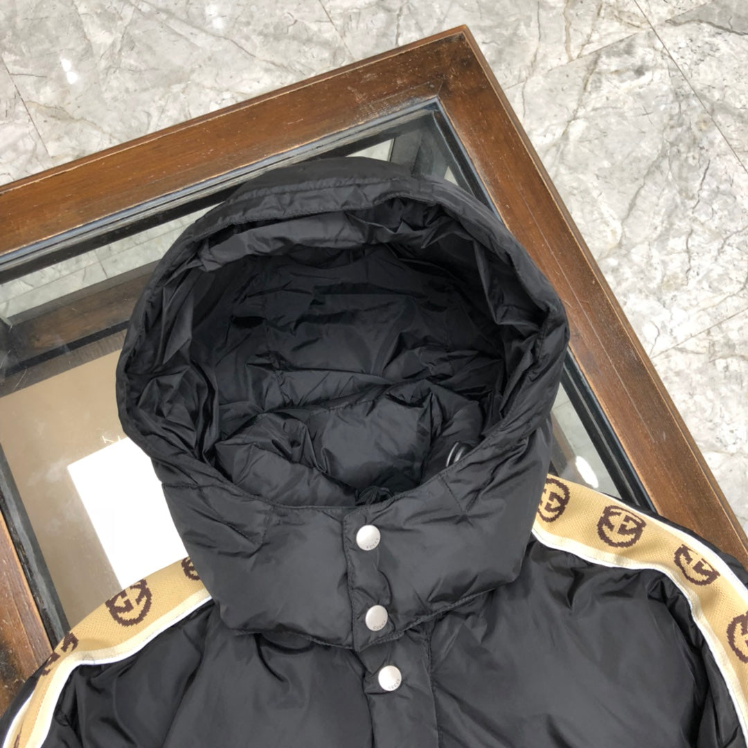 1021 New reflective ribbon down jacket