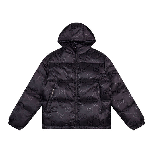 1021 New jacquard fabric down jacket