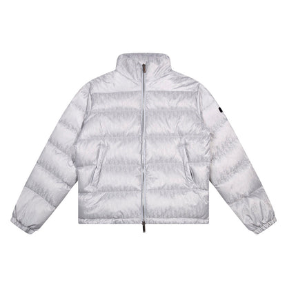 1021 New jacquard fabric down jacket