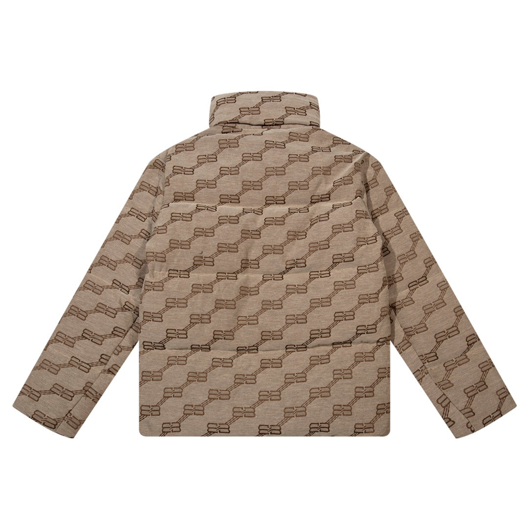 1021 New jacquard fabric down jacket