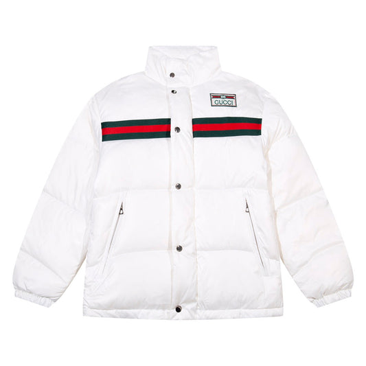 1021 New classic striped down jacket