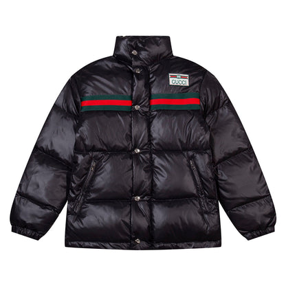 1021 New classic striped down jacket