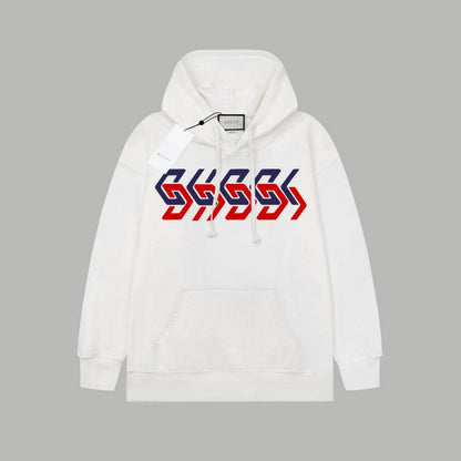 1021 New high quality feature pattern crew-neck hoodie