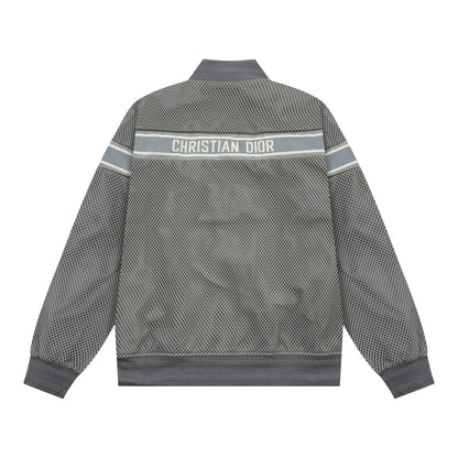 1031 The latest high quality mesh ribbon baseball jacket