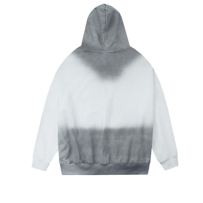 1111 New wash water fried color hoodie collar