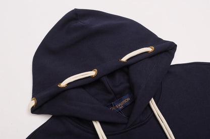 1119 New blue embroidered hoodie