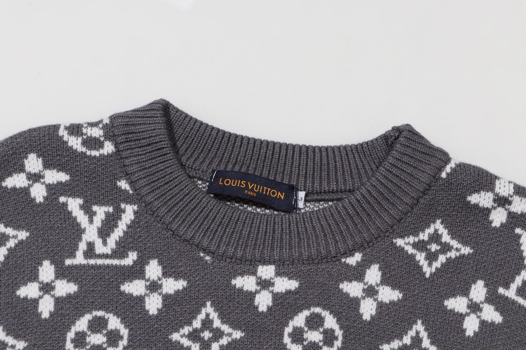 1126 New high quality graded jacquard wool knit sweater