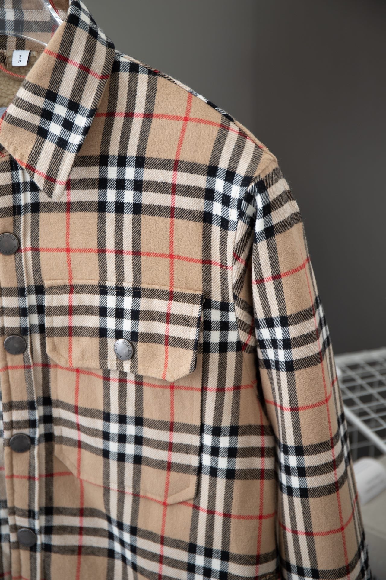 1126 New high quality plaid cotton-wool blend shirt jacket jacket