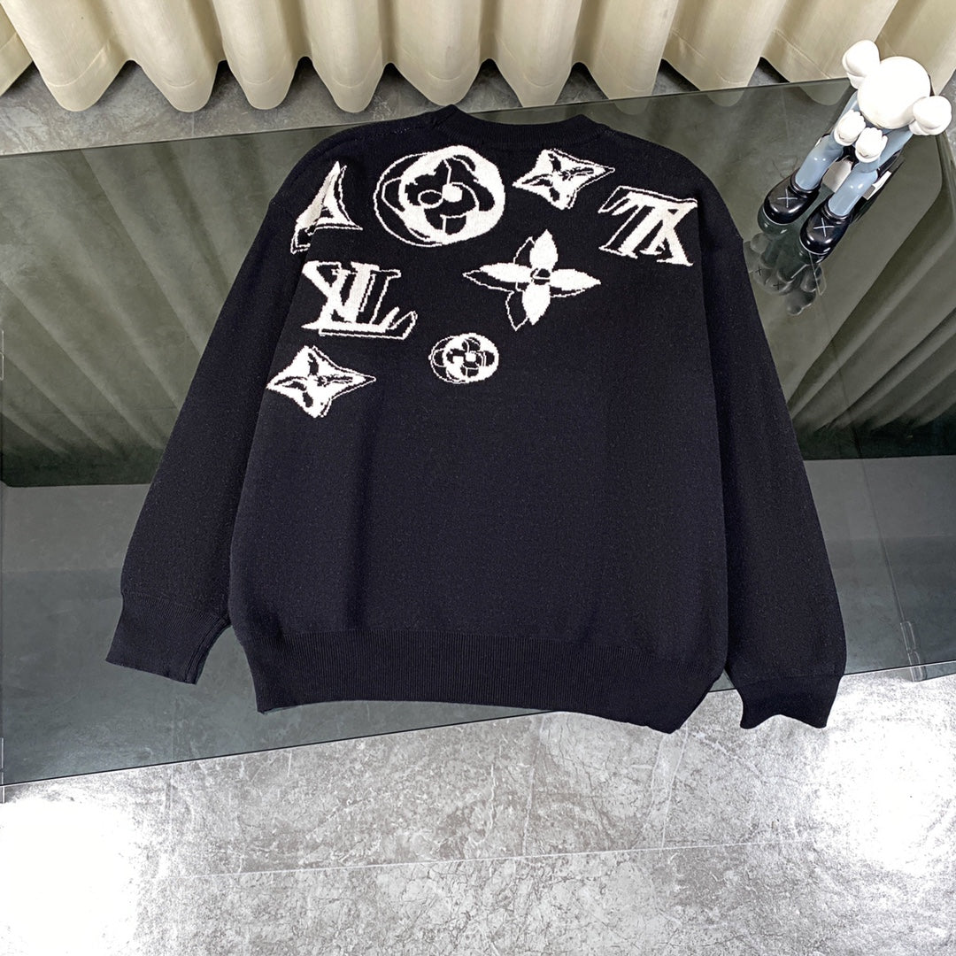 1126 New casual crewneck sweater with full print